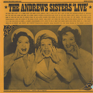 The Andrews Sisters Live LP