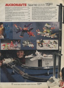 Micronauts Sears Catalogue 197979