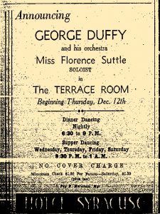 1935 at the Hotel Syracuse Duffy with Suttle