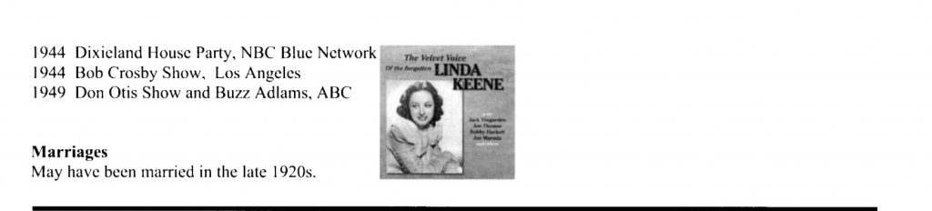 Linda Keene Her Elusive Fame Page 4