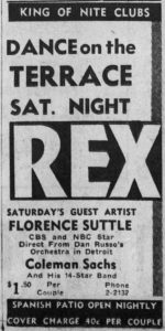 Florence Suttle at the Rex