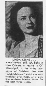 Linda Keene back on Club Matinee