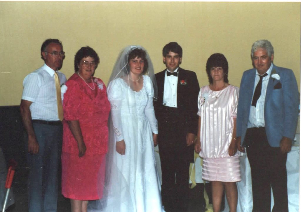 My Wedding with all 4 parents.