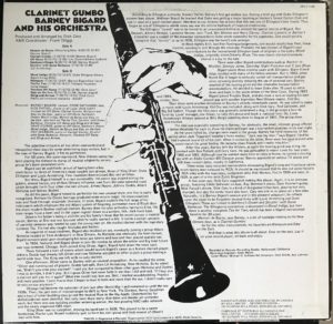 Barney Bigard Clarinet Gumbo Rear Cover
