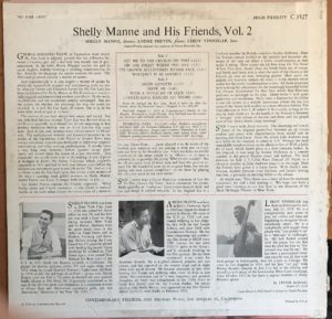  Shelly Manne & His Friends ‎– Modern Jazz Performances Of Songs From My Fair Lady rear cover