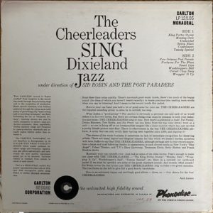 The Cheerleaders Sing Dixieland Jazz (rear)