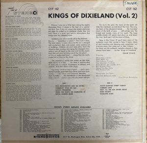 Kings of Dixieland Volume 2 Rear