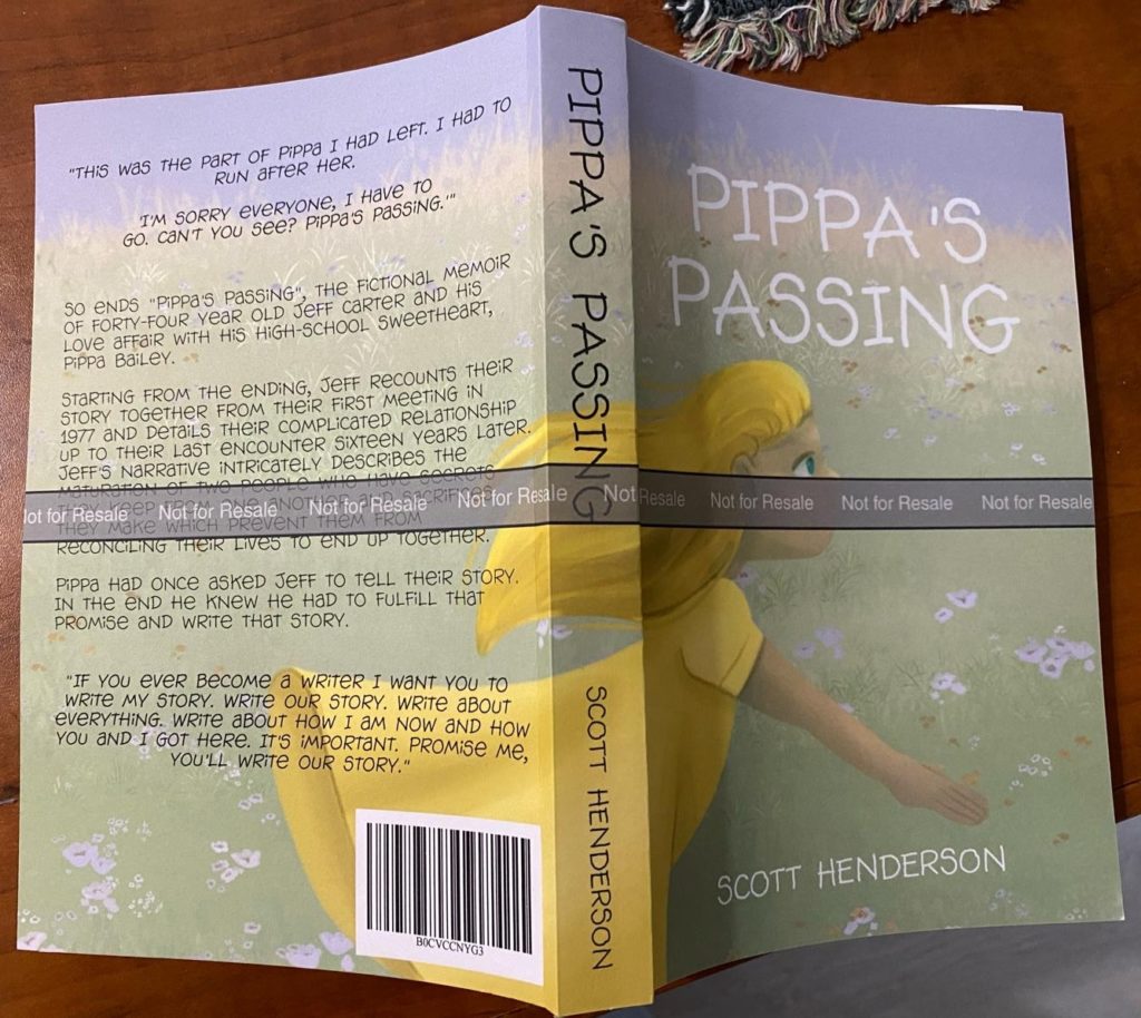 Pippa's Passing proof copy