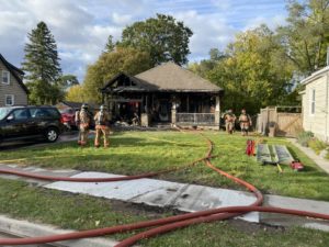 Picture of the burned house