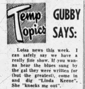 Temp Tropics Waterville, Maine, November 1953