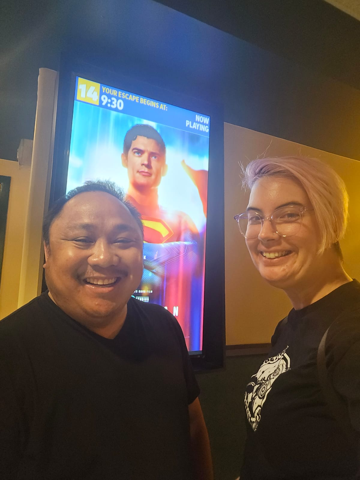 Emily and Charlie at Superman